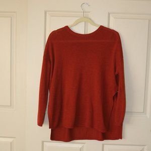 Red/Dark Burnt Orange Sweater